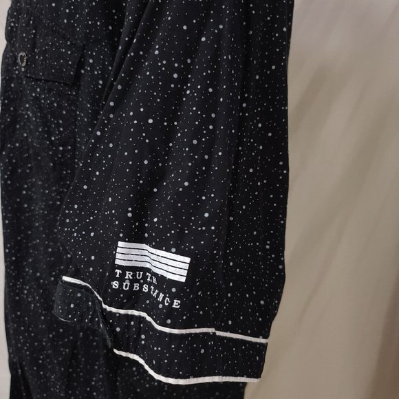 Truth Substance Common Sense Mens 4X Black Polka Dot Short Sleeve Shirt - Picture 5 of 12